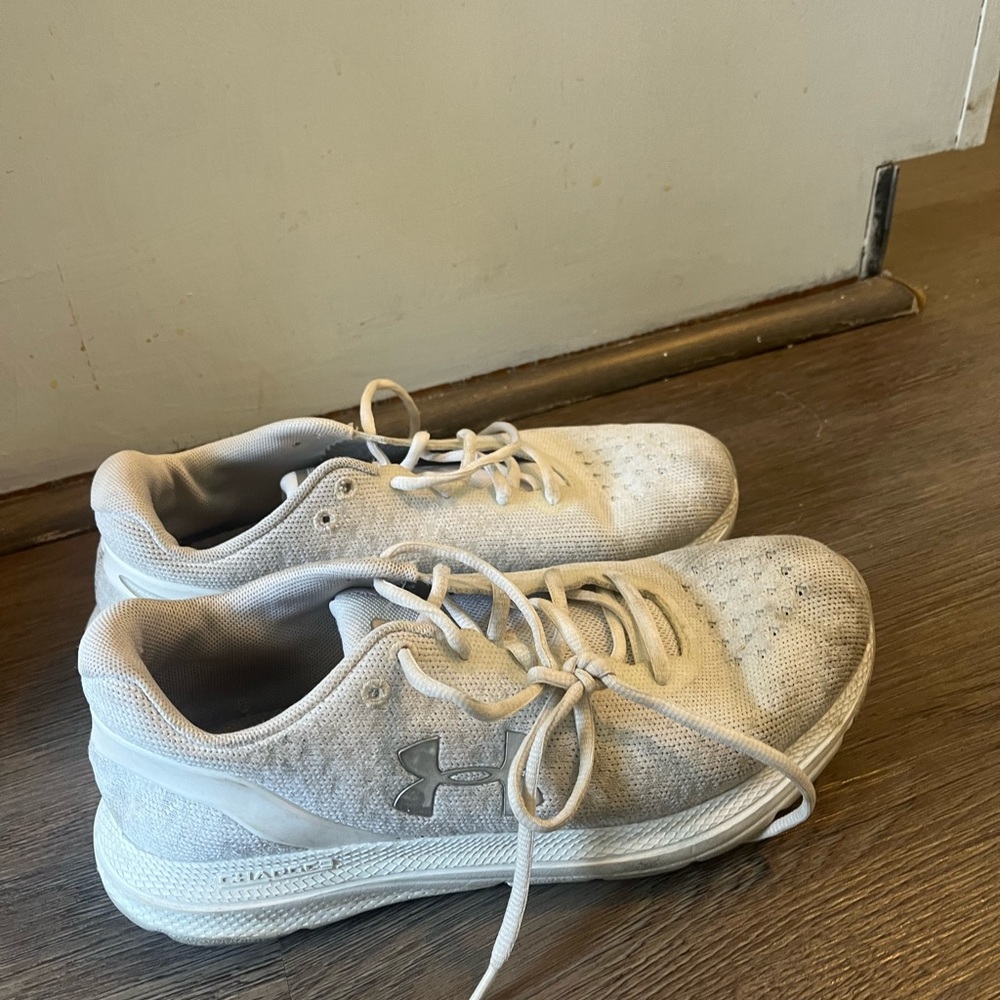 White under Armour sneakers